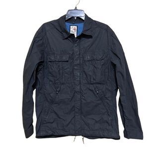 Relwen Lightweight Tanker Jacket Mens Medium Black Cotton Nylon Utility Field